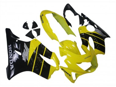 Custom 1999-2000 Honda CBR600 F4 Motorcycle Fairings - Yellow Glossy Black