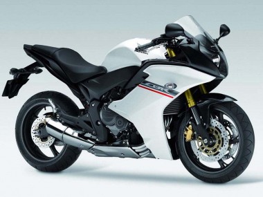 Custom 2011-2013 Honda CBR600F Motorcycle Fairings - White Grey