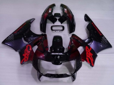 Custom 1994-1995 Honda CBR900RR 893 Motorcycle Fairings - Dark Blue Maroon Red Glossy Black