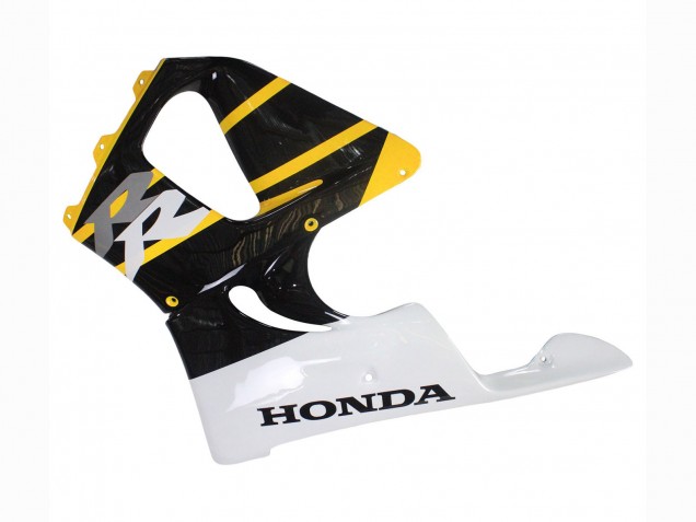 1998-1999 Honda CBR900RR 919 Motorcycle Fairings - White Yellow Glossy Black