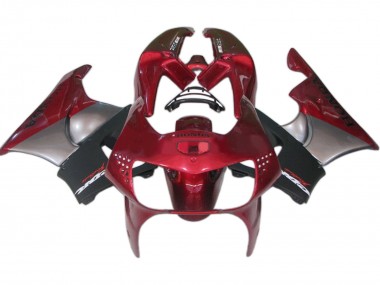 Custom 1998-1999 Honda CBR900RR 919 Motorcycle Fairings - Dark Red Black Grey