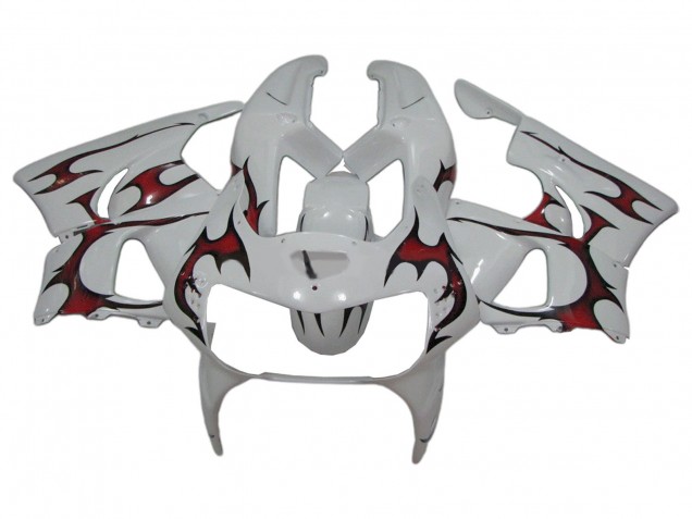 1998-1999 Honda CBR900RR 919 Motorcycle Fairings - White Red