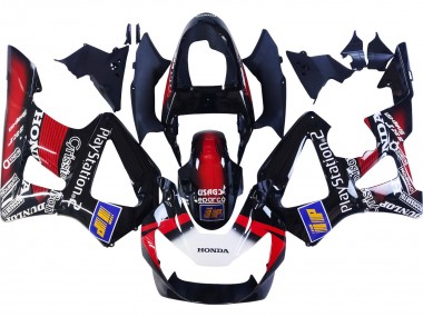 Custom 2000-2001 Honda CBR900RR 929 Motorcycle Fairings - Red White Glossy Black PlayStation 2