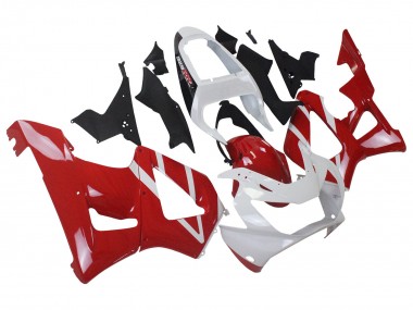 Custom 2000-2001 Honda CBR900RR 929 Motorcycle Fairings - White Red