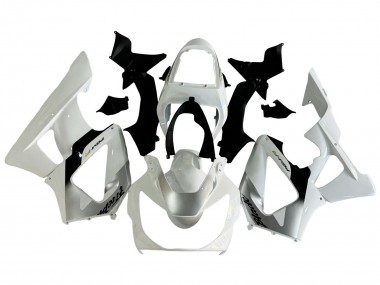 Custom 2000-2001 Honda CBR900RR 929 Motorcycle Fairings - White Silver
