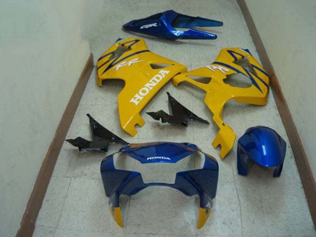 2002-2003 Honda CBR900RR 954 Motorcycle Fairings - Blue Yellow