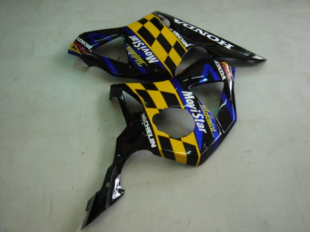 2002-2003 Blue Yellow Glossy Black Telefonica MoviStar Castrol Honda CBR900RR 954 Motorcycle Fairings