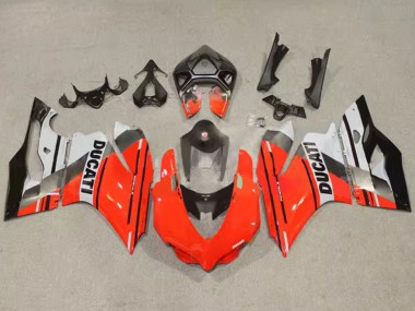 Custom 2011-2014 Ducati Panigale 899/1199 Motorcycle Fairings - Red Grey Black