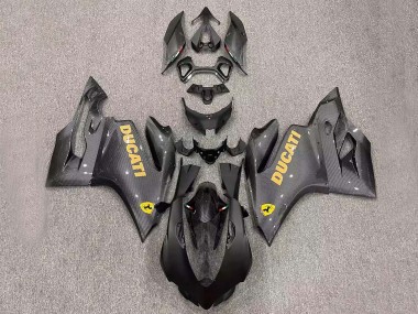 Custom 2011-2014 Ducati Panigale 899/1199 Motorcycle Fairings - Black Carbon Fiber Style