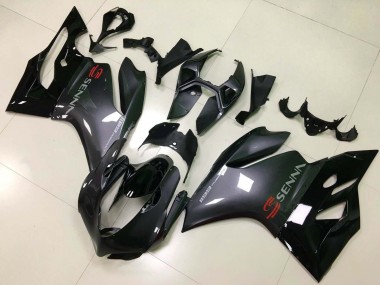 Custom 2011-2014 Ducati Panigale 1199 Motorcycle Fairings - Glossy Black