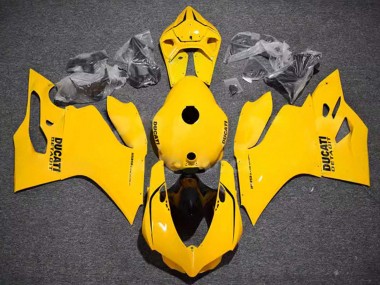 Custom 2011-2014 Ducati Panigale 899/1199 Motorcycle Fairings - Glossy Yellow