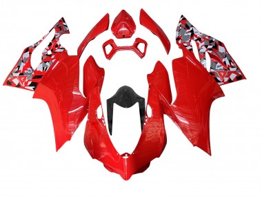 Custom 2011-2014 Ducati Panigale 899/1199 Motorcycle Fairing - Red Grey Black