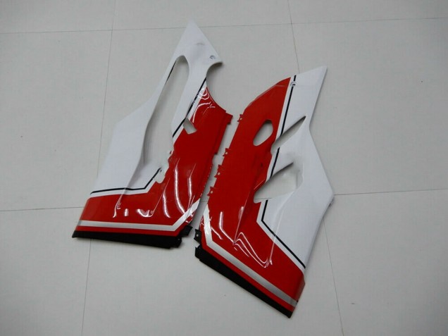 2011-2014 Ducati 1199 Motorcycle Fairings - White Red Matte Black