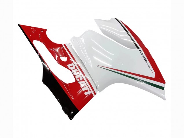 2011-2014 Ducati 1199 Motorcycle Fairings - White Red Green Glossy Black