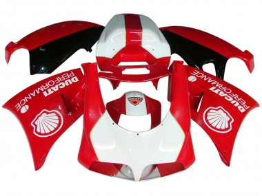 Custom 2015-2020 Ducati 959/1299 Motorcycle Fairings - White Red Glossy Black Performance