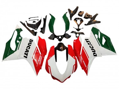 Custom 2015-2020 Ducati 1299 Motorcycle Fairings - White Red Green Matte Black