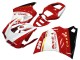 1993-2005 Ducati 996 Motorcycle Fairings - White Red Gold Glossy Black Corse Performance