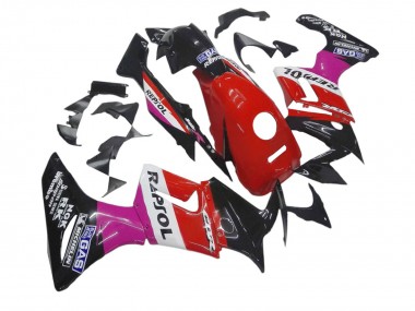 Custom 2002-2006 Honda CBR125R Motorcycle Fairings - Pink White Red Glossy Black Repsol Michelin