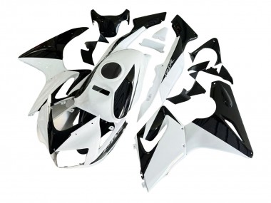 Custom 2002-2006 Honda CBR125R Motorcycle Fairings - White Glossy Black