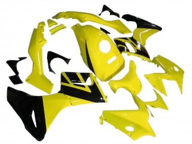 Custom 2002-2006 Honda CBR125R Motorcycle Fairings - Yellow Glossy Black