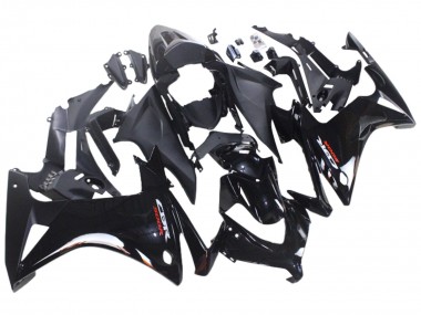 Custom 2013-2015 Honda CBR500R Motorcycle Fairings - Glossy Black Matte Black