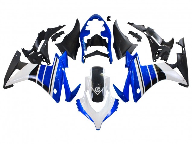 2013-2015 Honda CBR500R Motorcycle Fairings - Blue White Matte Black