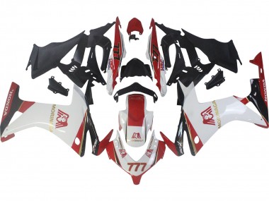 Custom 2013-2015 Honda CBR500R Motorcycle Fairings - White Red Green Glossy Black Morinage 777