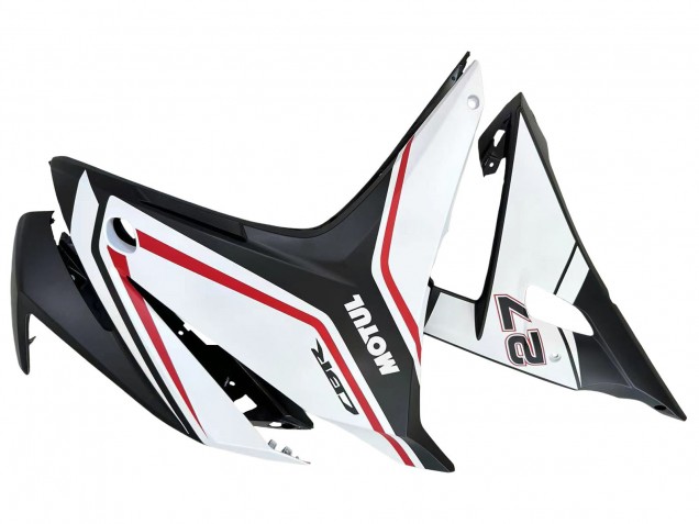 2016-2018 Honda CBR500R Motorcycle Fairings - White Red Matte Black