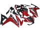 2016-2018 Honda CBR500R Motorcycle Fairings - Red White Matte Black