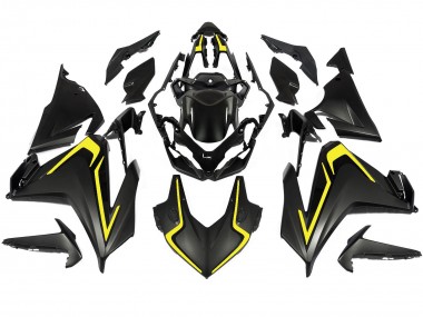 Custom 2022-2023 Honda CBR500R Motorcycle Fairings - Matte Black Yellow