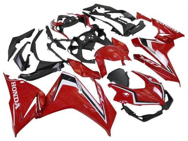 2022-2023 Honda CBR500R Motorcycle Fairings - Red White Black