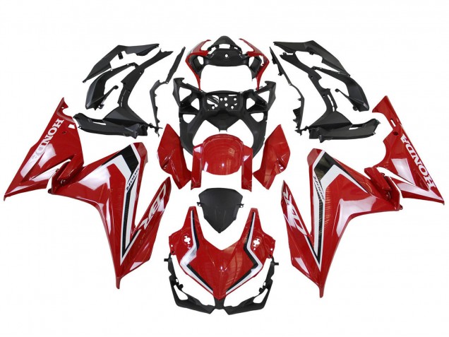 2022-2023 Honda CBR500R Motorcycle Fairings - Red White Black