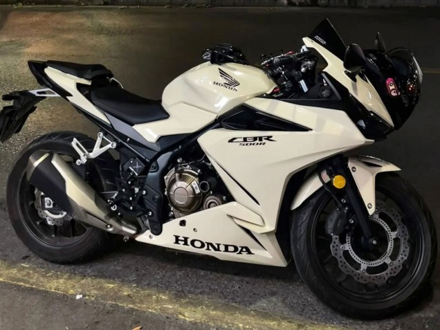 2022-2023 Honda CBR500R Motorcycle Fairings - Pearl White