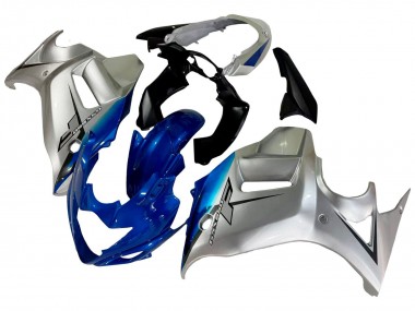 Custom 2008-2013 Suzuki GSX650F Motorcycle Fairings - Silver Blue