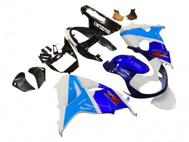 Custom 1998-2003 Suzuki TL1000R Motorcycle Fairing - White Blue Black Red