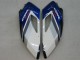 2004-2005 Honda CBR1000RR Motorcycle Fairings - White Blue Glossy Black Fireblade