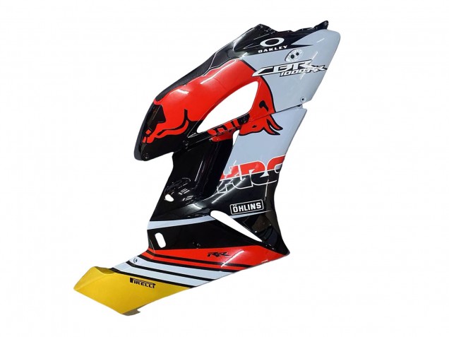2004-2005 Honda CBR1000RR Motorcycle Fairings - Yellow Red White Glossy Red Bull Repsol HRC