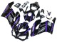 2004-2005 Honda CBR1000RR Motorcycle Fairings - Glossy Black Purple Stripe