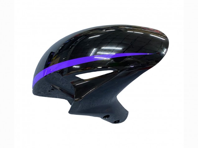 2004-2005 Honda CBR1000RR Motorcycle Fairings - Glossy Black Purple Stripe