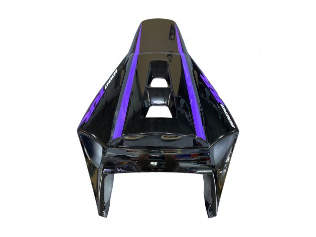 2004-2005 Honda CBR1000RR Motorcycle Fairings - Glossy Black Purple Stripe