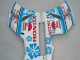 2004-2005 Honda CBR1000RR Motorcycle Fairings - White Blue Snow Nastro Azzurro 46