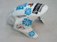 2004-2005 Honda CBR1000RR Motorcycle Fairings - White Blue Snow Nastro Azzurro 46