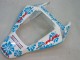 2004-2005 Honda CBR1000RR Motorcycle Fairings - White Blue Snow Nastro Azzurro 46