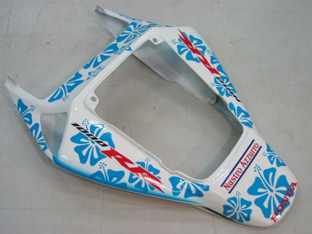 2004-2005 Honda CBR1000RR Motorcycle Fairings - White Blue Snow Nastro Azzurro 46
