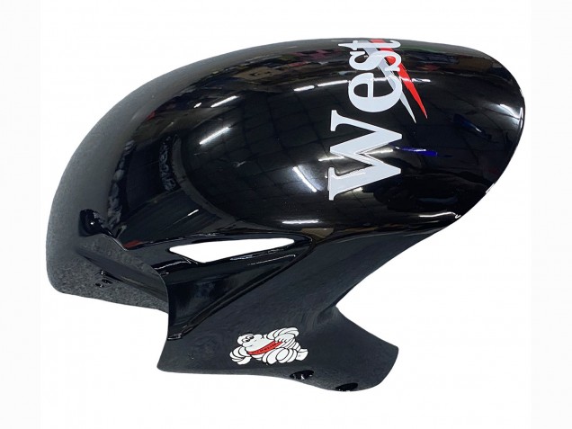 2004-2005 Honda CBR1000RR Motorcycle Fairings - Glossy Black White West