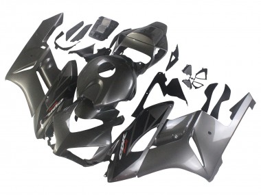 Custom 2004-2005 Honda CBR1000RR Motorcycle Fairings - Glossy Grey Glossy Black