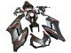 2004-2005 Honda CBR1000RR Motorcycle Fairings - Glossy Black Glossy Grey Red Stripe