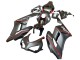 2004-2005 Honda CBR1000RR Motorcycle Fairings - Glossy Black Glossy Grey Red Stripe