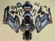 2004-2005 Honda CBR1000RR Motorcycle Fairings - Glossy Black Glossy Grey Red Stripe