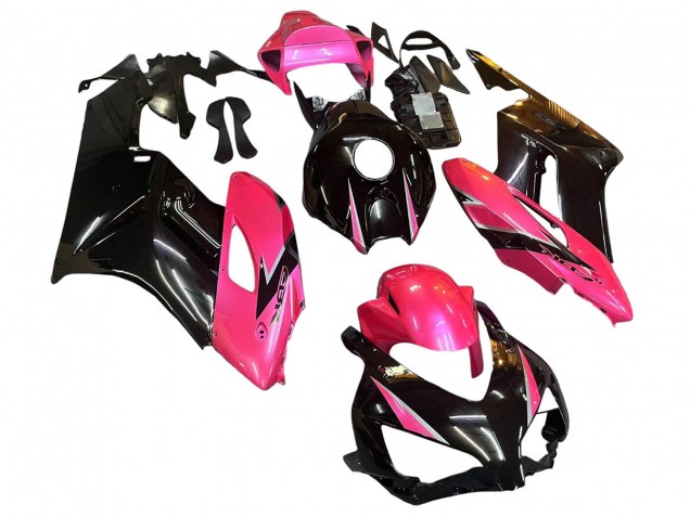 2004-2005 Honda CBR1000RR Motorcycle Fairings - Pink Glossy Black